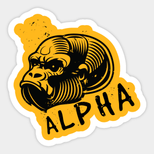 Alpha Gorilla Sticker